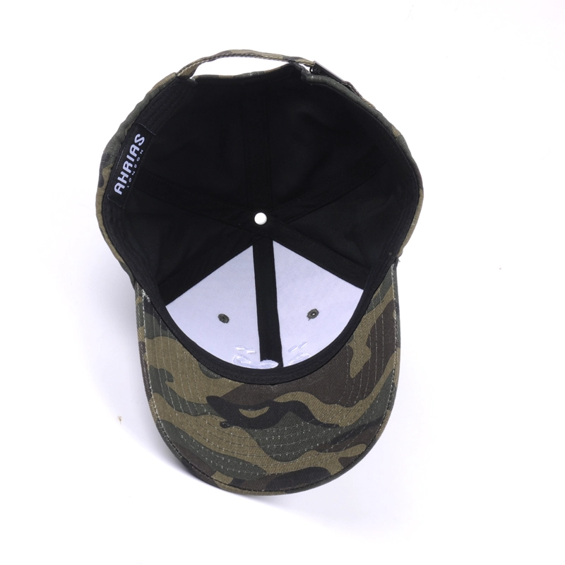 3D embroidery green camouflage hat
