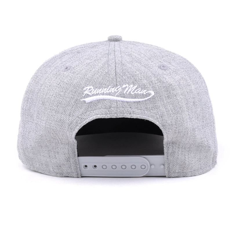 3d التطريز الاكريليك الصوف snapback 6 لوحات قبعات حافة بريم