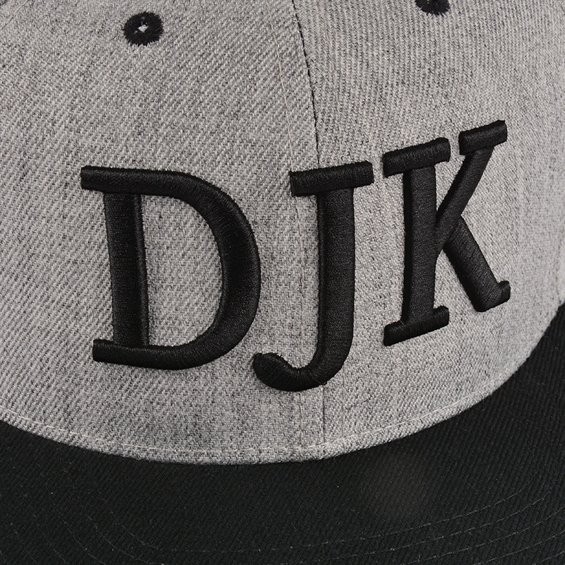 Bordado 3d lana acrílico snapback gorras personalizadas