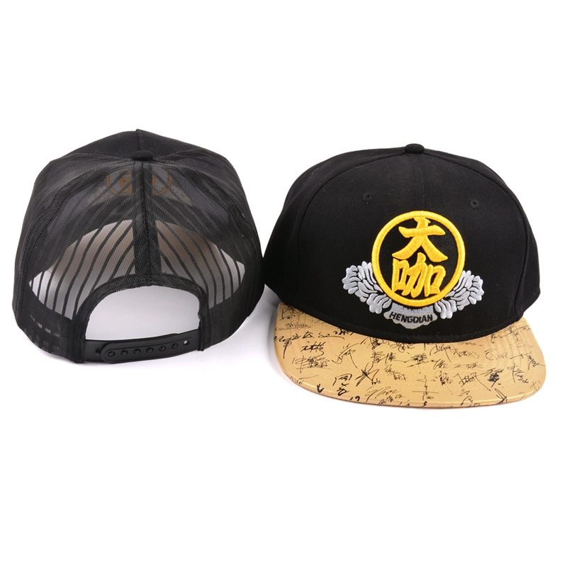 3d embroidery cap snapback custom