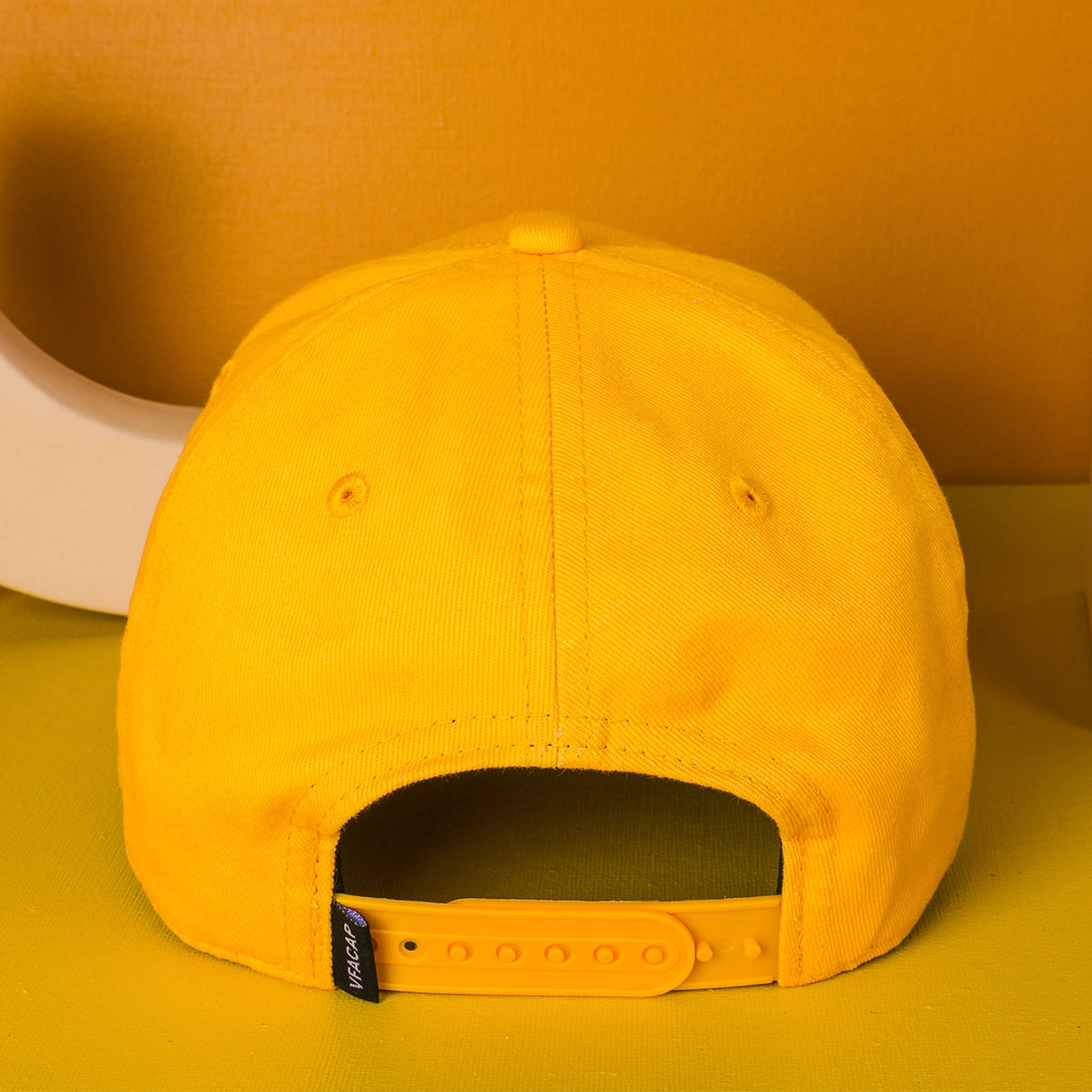 Cappelli da baseball in cotone giallo invecchiato con logo ricamato lettere 3D