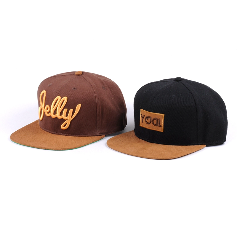 3d borduurwerk suede rand 6 panelen snapbacks