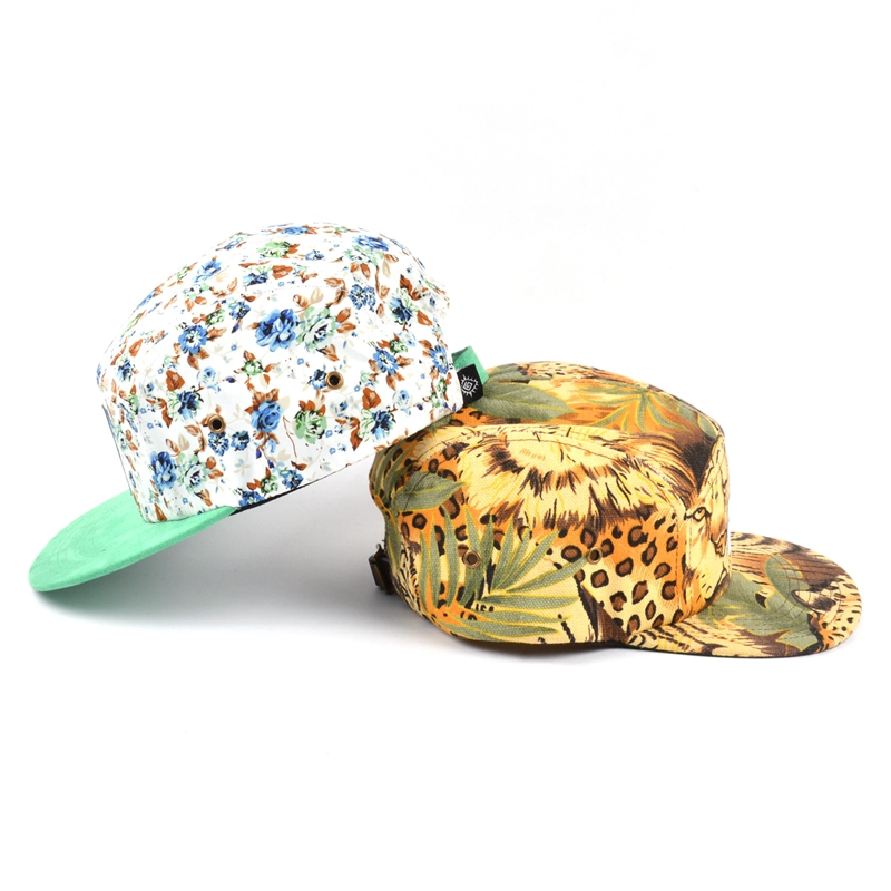 Cappello personalizzato a 5 pannelli, cappelli snapback a 5 pannelli all'ingrosso