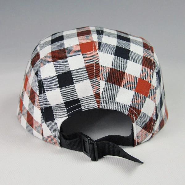 5 panel leather patch snapback hats