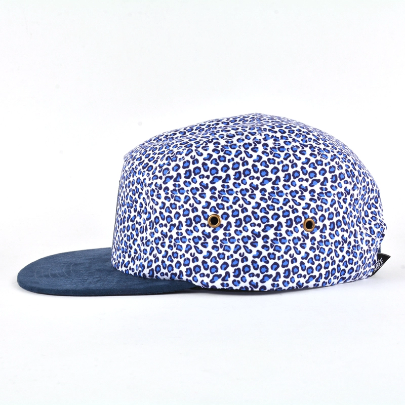 5 Panel Snapback Cap zum Verkauf, Blumendruck Hut Lieferant