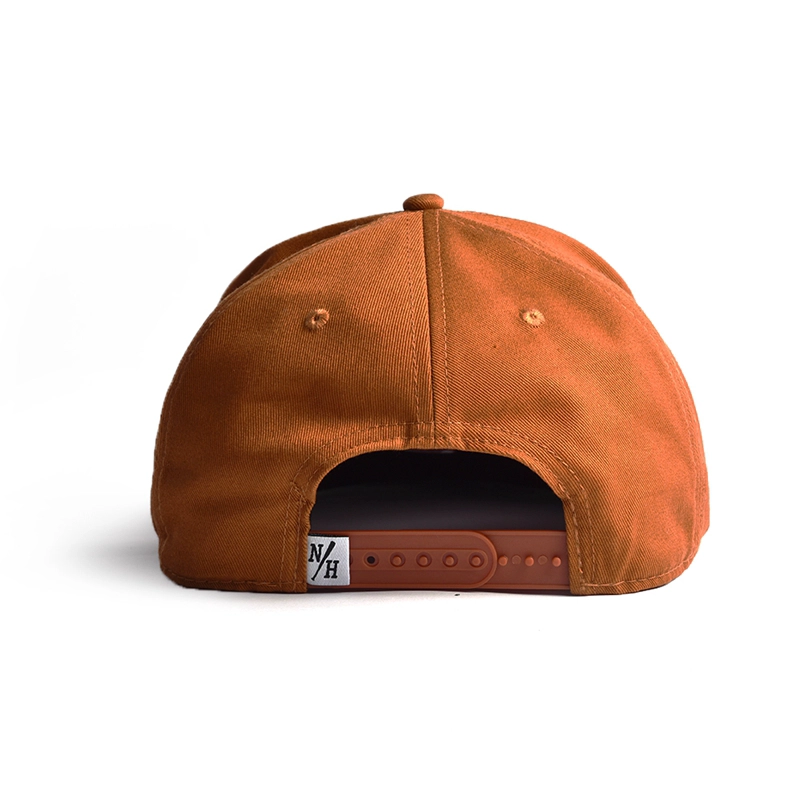 Gorras snapback tejidas de parche plano de 5 paneles