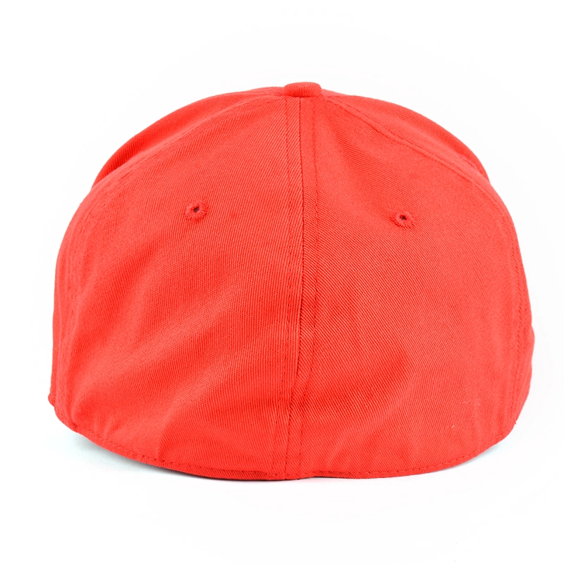 Berretti da baseball sportivi rossi flexfit con logo stampato a 5 pannelli