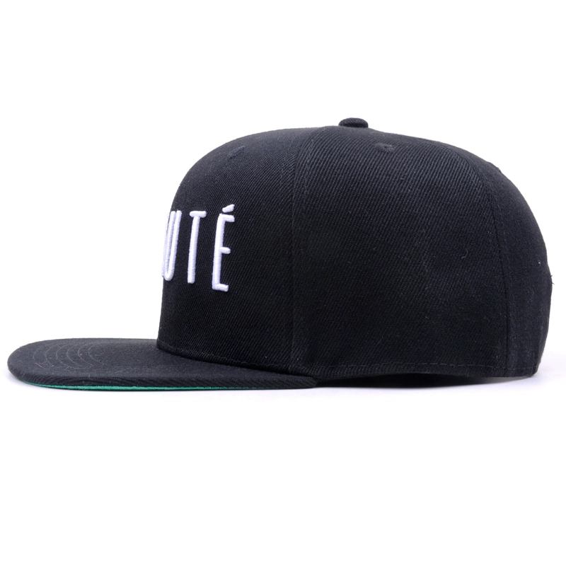 6 paneles negros deportivos snapback caps en venta