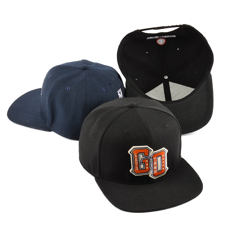 6 panel platte rand snapback cap te koop op maat leverancier