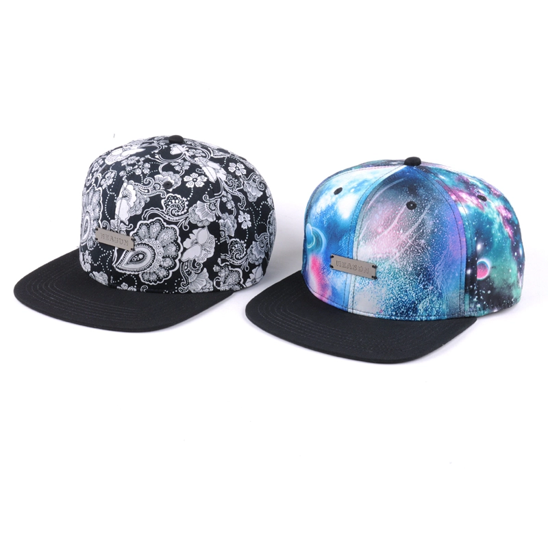 6 panneaux de chapeaux snapback galaxy personnalisés en vente