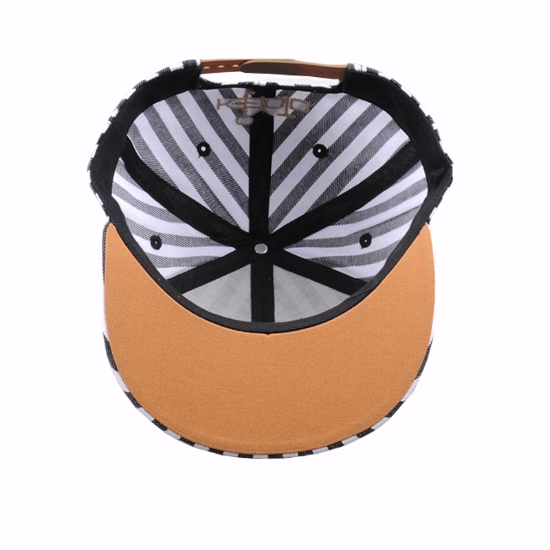 Casquette snapback à 6 panneaux, casquette et chapeau en porcelaine