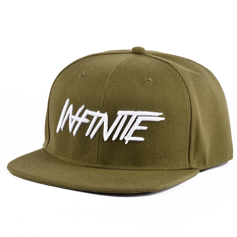 6 Panel Snapback Cap, benutzerdefinierte Stickerei Snapback Cap