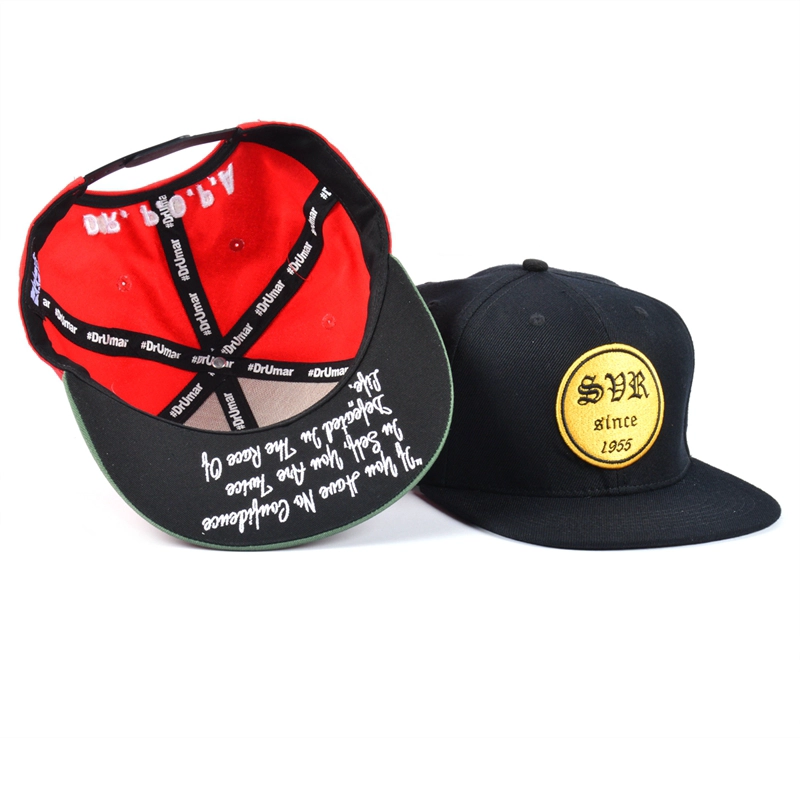 china 6 καπάκι snapback καπάκι, προσαρμοσμένο καπάκι επίπεδη νομοσχέδιο