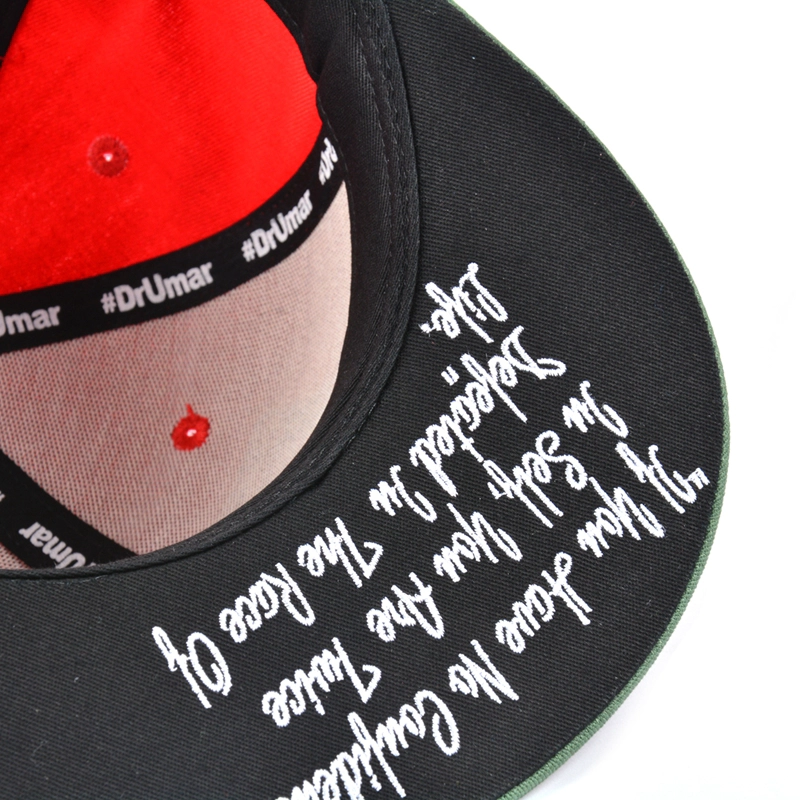 china 6 καπάκι snapback καπάκι, προσαρμοσμένο καπάκι επίπεδη νομοσχέδιο