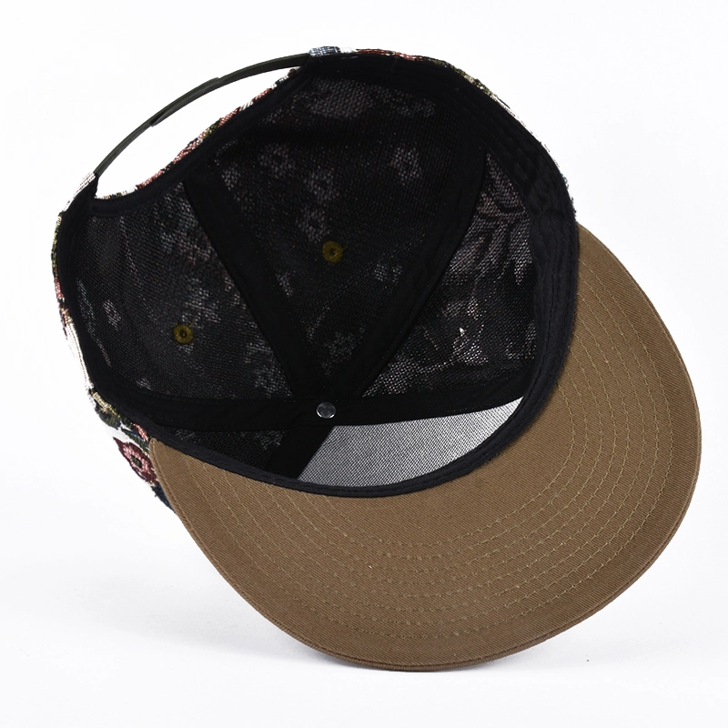 6 Panel Snapback Cap, benutzerdefinierte flache Rechnung Snapback Cap