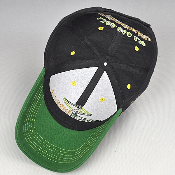 6 panneau Snapback Cap, American baseball casquettes plates