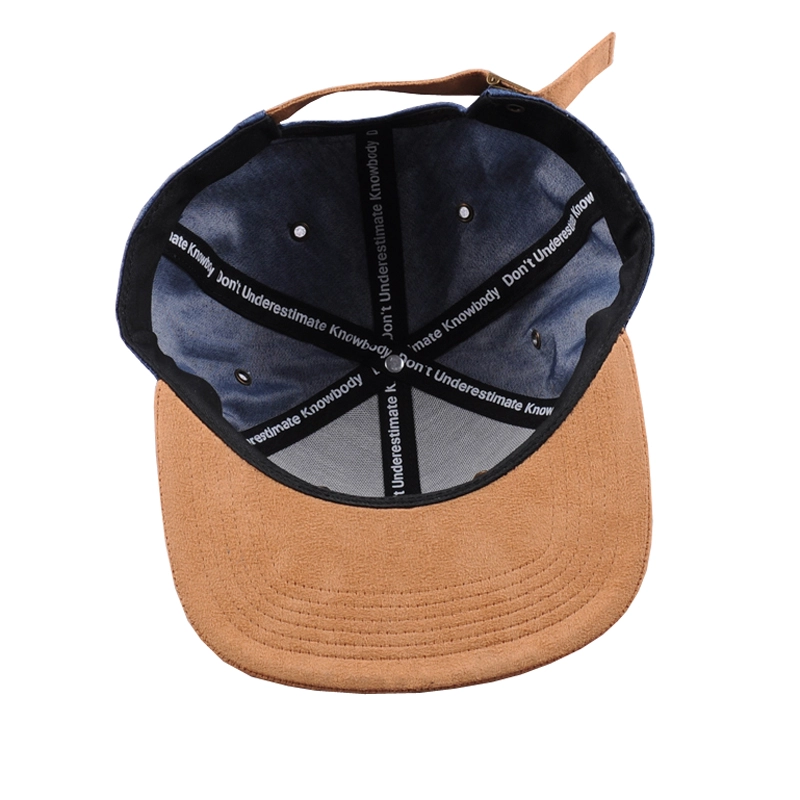 6-Panel-Snapback-Kappe zum Verkauf, Wildleder Hysteresenhüte