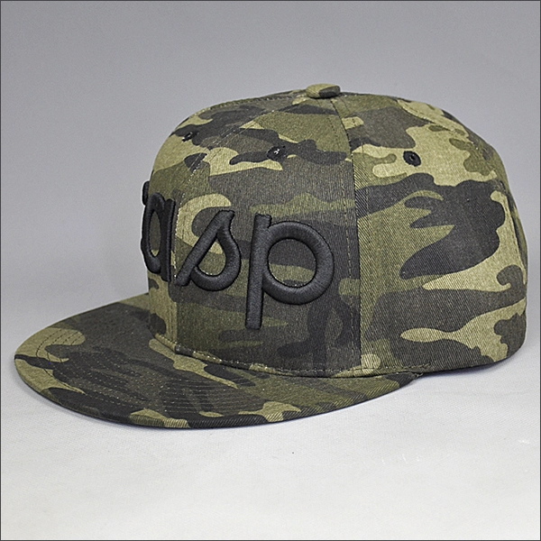 porcelana Camo blanco pico plana 3D retroceda sombrero fabricante