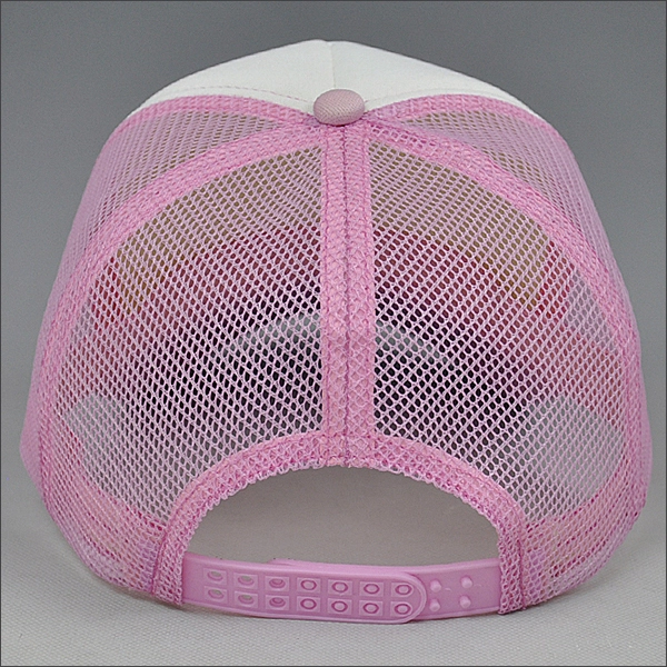 Blank pink mesh trucker cap wholesale