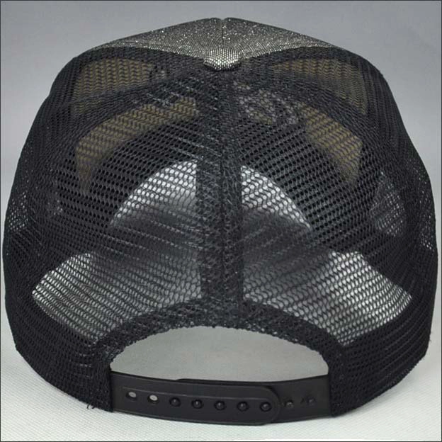 Bling fabric 3D trucker mesh cap