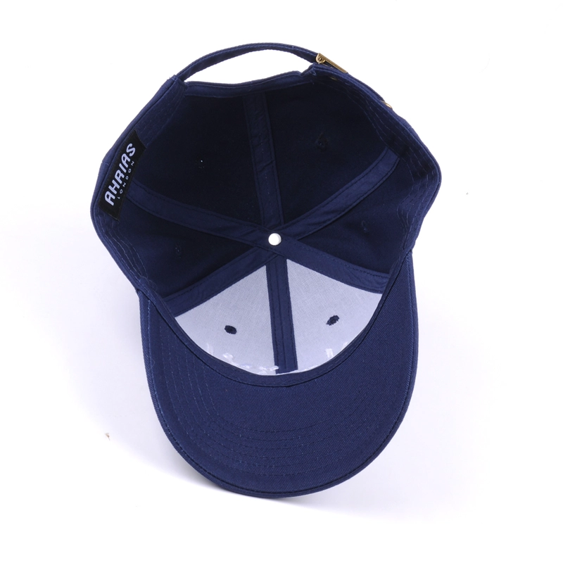 Blaue Polyester-Baseballkappe mit 6 Panelen