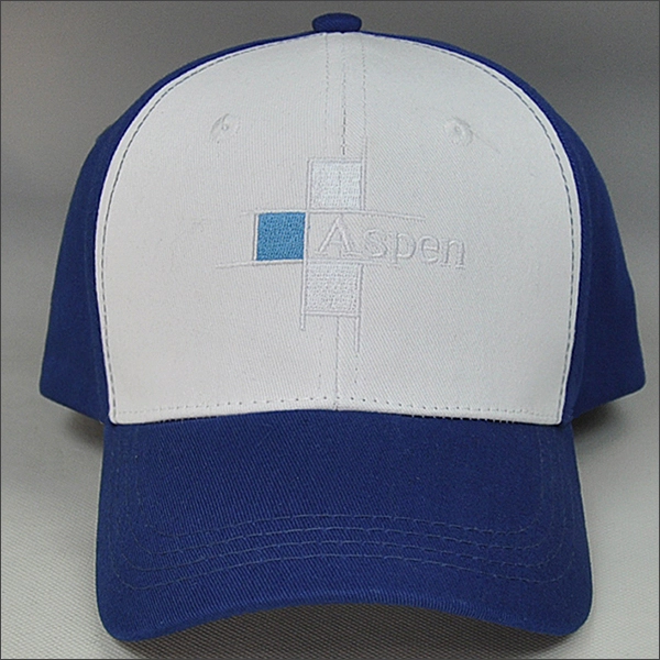 Coton bleu casquette de baseball de broderie