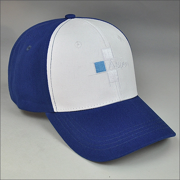 Coton bleu casquette de baseball de broderie