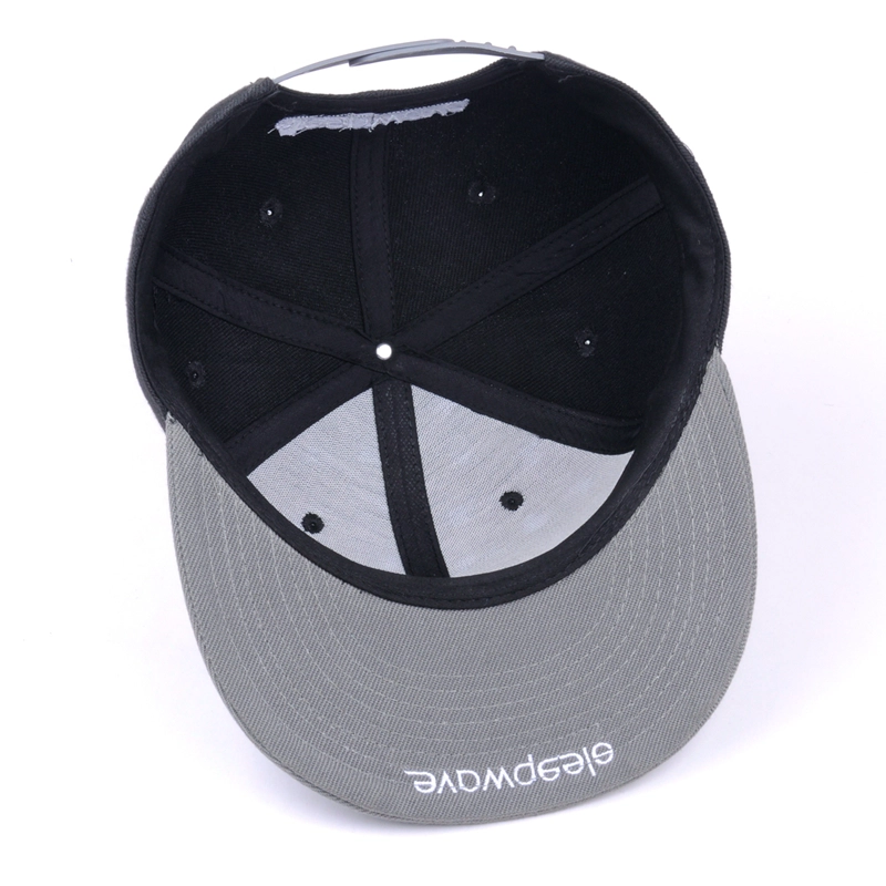 العرف 3D التطريز الصوف مختلط الكلاسيكية Snapback كاب