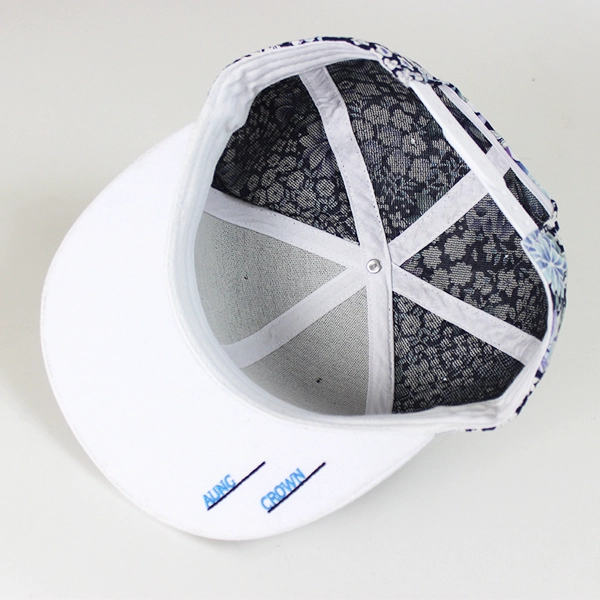 6 pannelli personalizzati tappi pelle floreale logo snapback