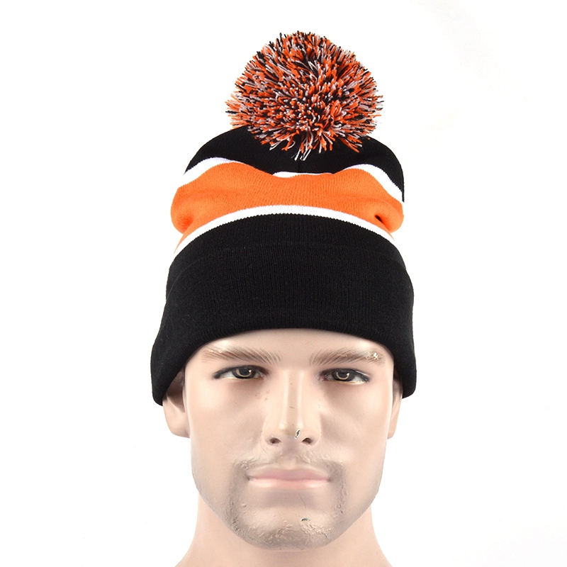 China Custom Acrylic Wool Classic Fashion Beanie Winter Knit Hat manufacturer