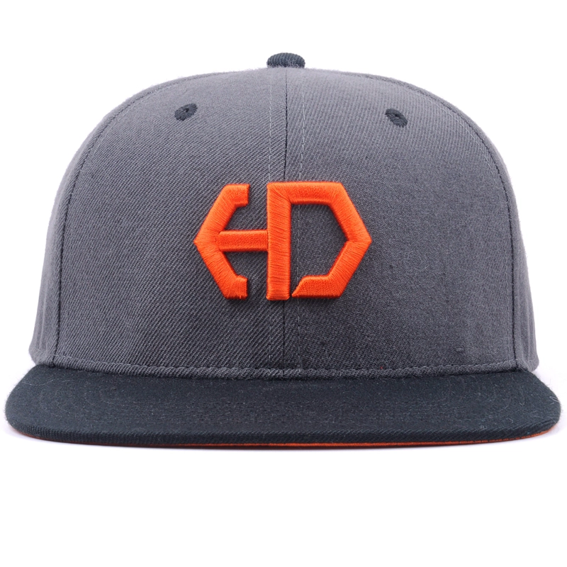 العرف تصميم الازياء والبلاستيك الاكريليك قبعات Snapback مع لون مختلف