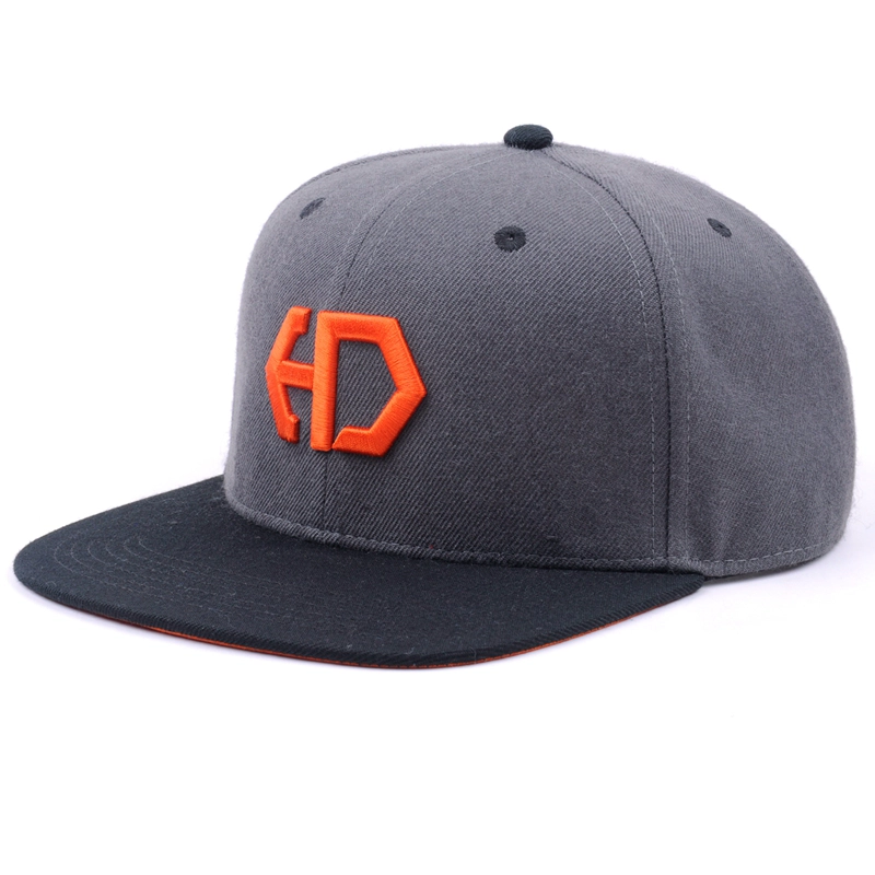 العرف تصميم الازياء والبلاستيك الاكريليك قبعات Snapback مع لون مختلف