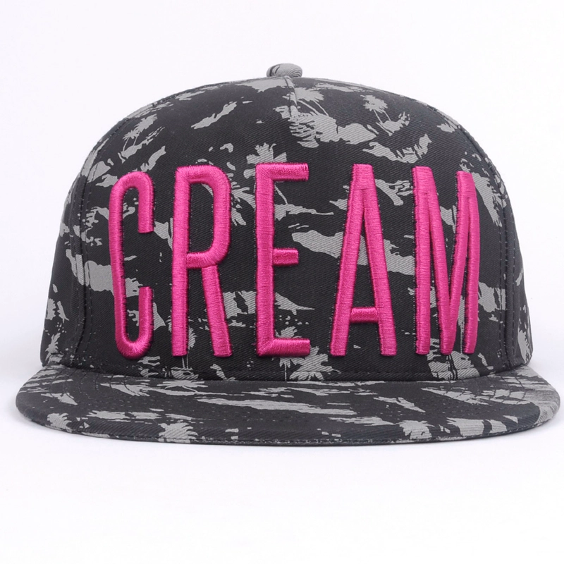 porcelana Sombrero de snapback de panel plano personalizado de ala 5 fabricante