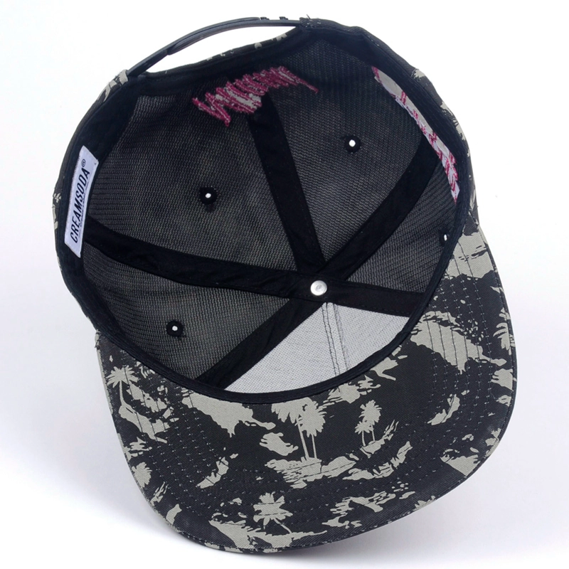 Chapeau Snapback à 5 panneaux à bord plat sur mesure