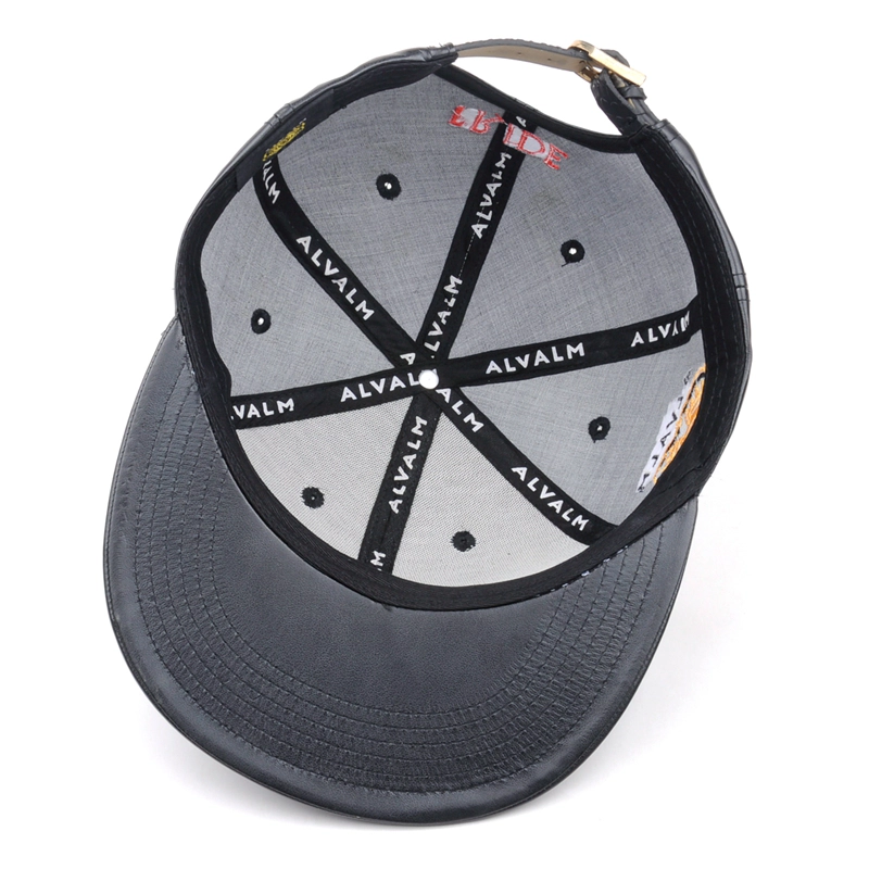 Benutzerdefinierte Leder Snapback Cap / Mütze
