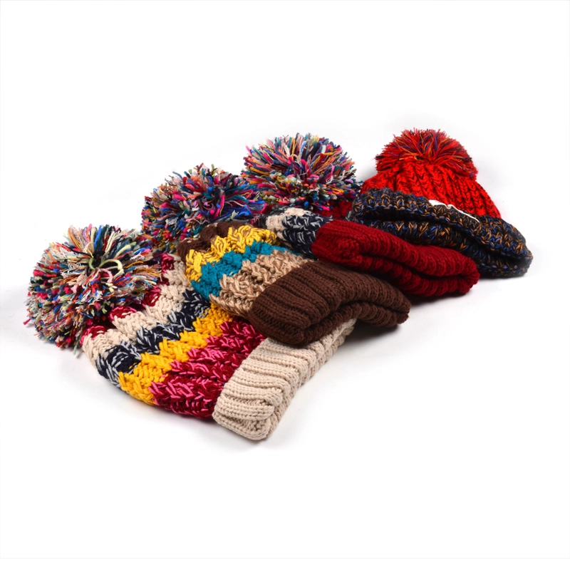 Custom Pom Beanie With Jacquard Logo