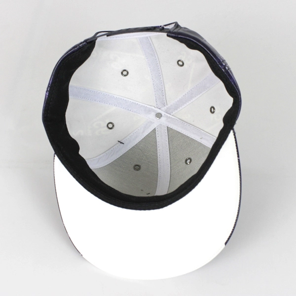 Custom black leather snapback