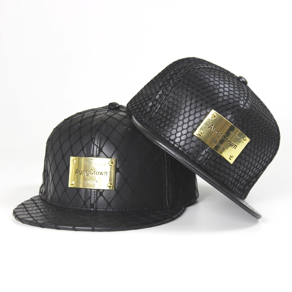 Custom snapback negro Gorras / sombreros