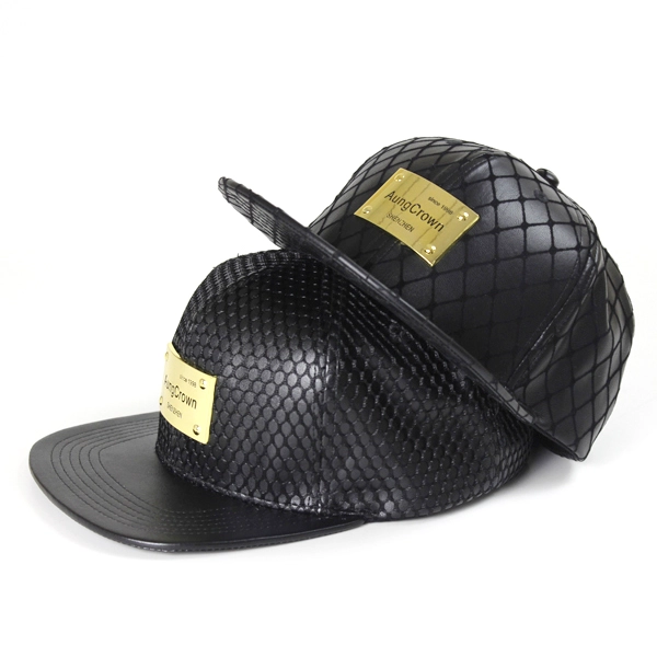 Custom snapback negro Gorras / sombreros