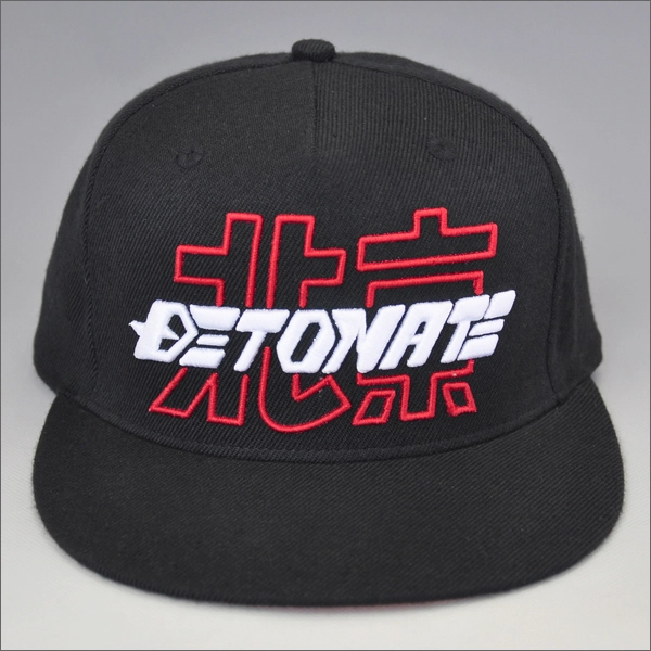 Bordado personalizado de facturas plana snapback sombreros