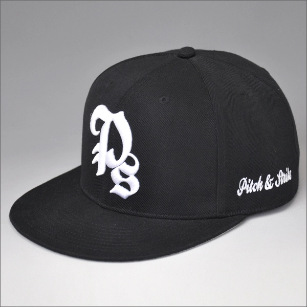 Concevez vos propres 6 à écran plat Brim broderie Snapback