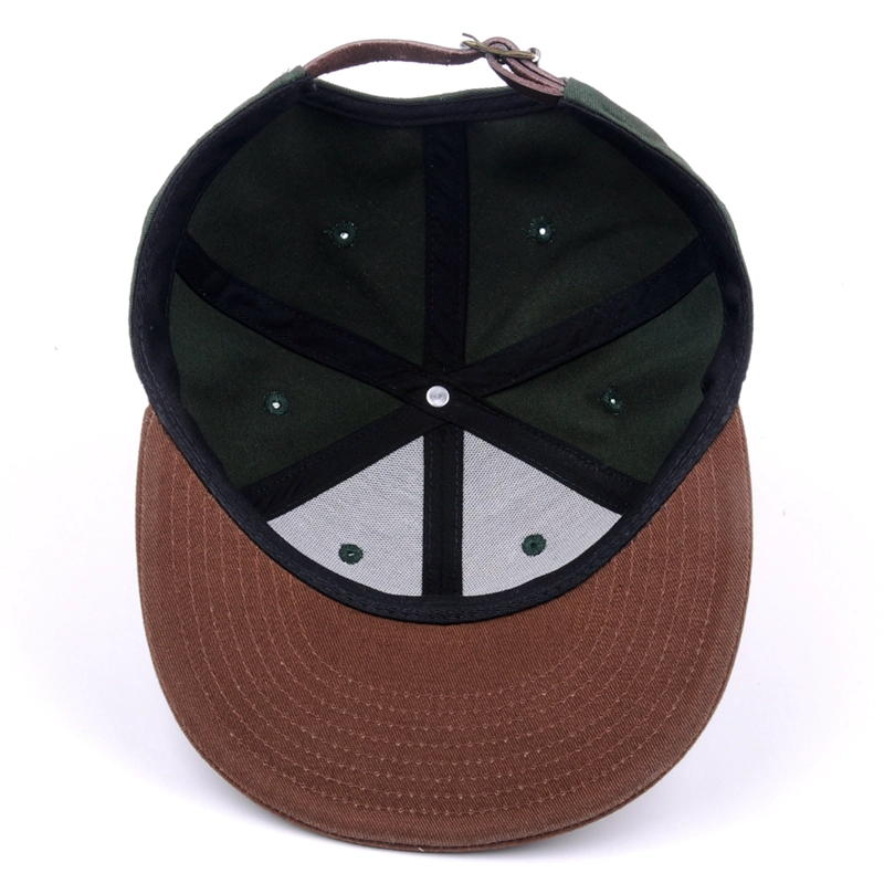 Verschillende soorten gepersonaliseerde 6 panel hoed met plastic riem