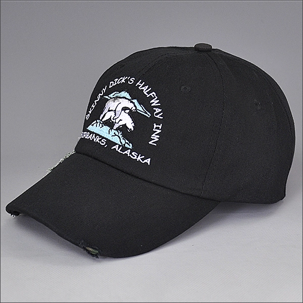 Distressed Spleißen Baseball Kappe gewaschen