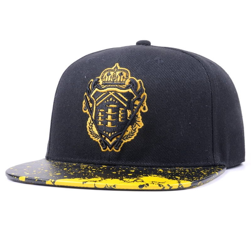 شعار التطريز الهيب هوب 6 لوحة Snapback القبعات