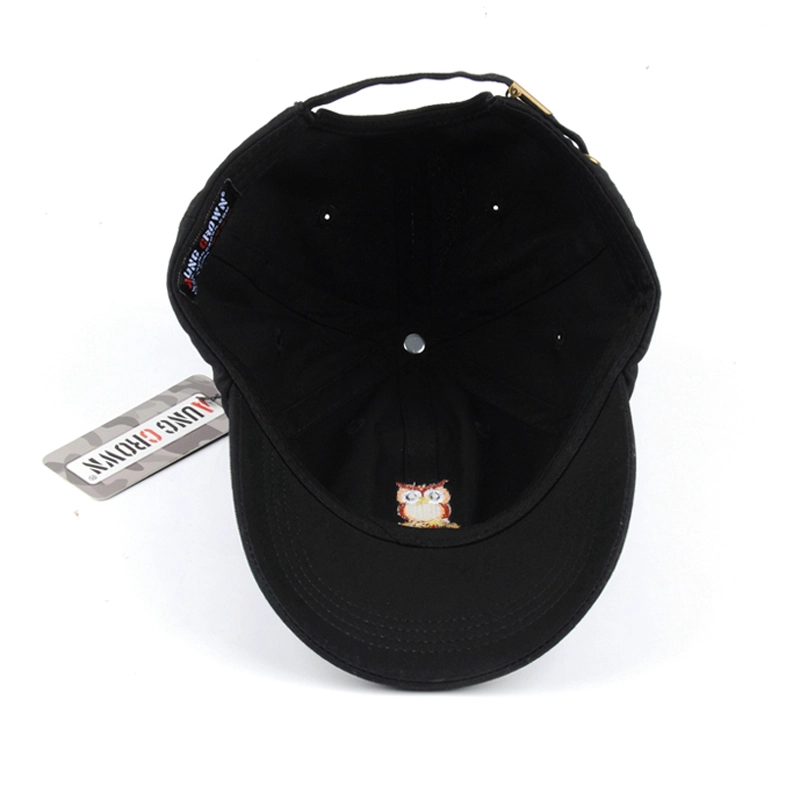 Berretto da baseball moda traspirante in nero