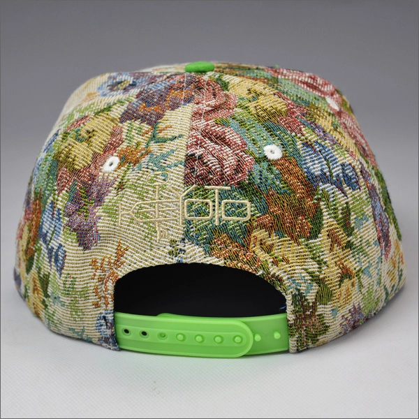 Moda floral personalizado chapéu snapback