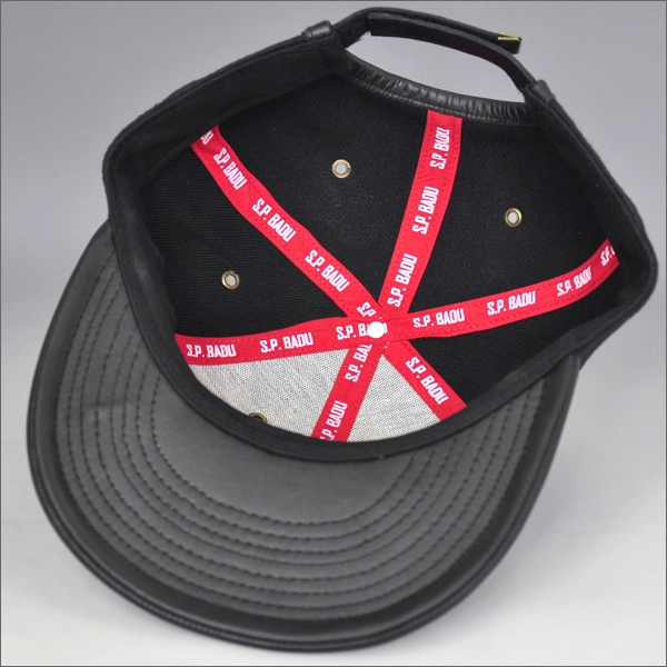 Fashion plain black snapback hats