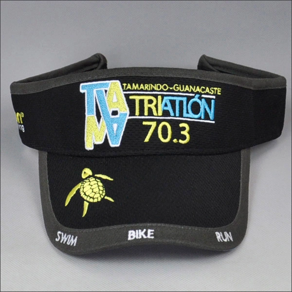 Fashion splicing embroidery sun visor