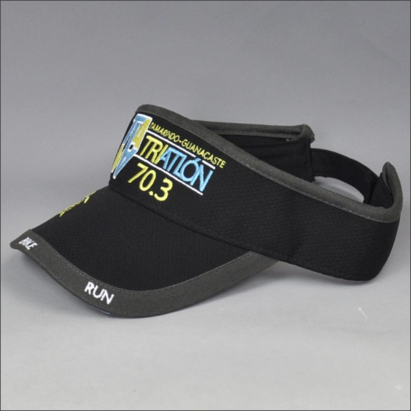 Fashion splicing embroidery sun visor