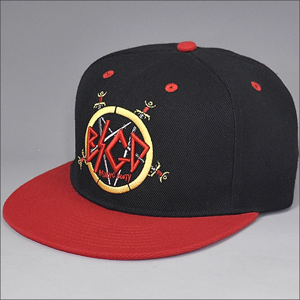 Bill plano del sombrero del Snapback de promoción